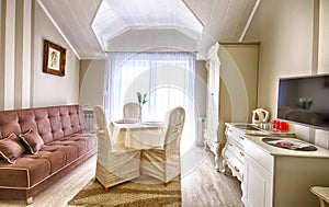 Hotel or guest house elegant room