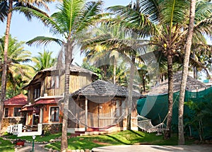 Hotel with hammocks photo