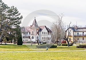 Hotel Hullam was opened in 1894. The Hotel is located on the shores of Lake Balaton in Keszthely, Zala county, Western