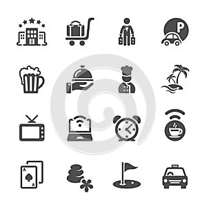 Hotel icon set 2, vector eps10