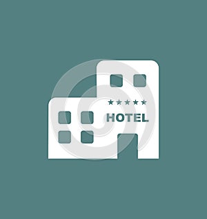 Hotel icon vector sign