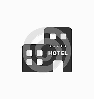 Hotel icon vector sign