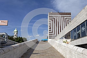 Hotel Kyjev in Bratislava on a sunny day