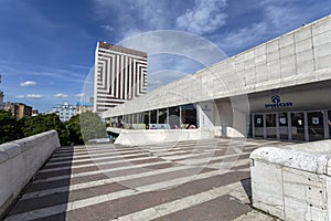 Hotel Kyjev in Bratislava on a sunny day