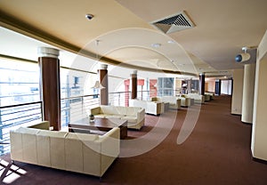 Hotel lobby sofas