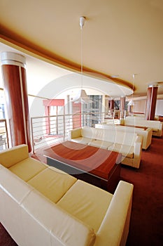Hotel lobby sofas