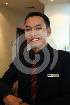 Hotel manager or supervisor photo