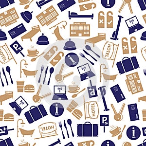 Hotel and motel color pattern eps10