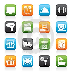 Hotel and Motel facilities icons