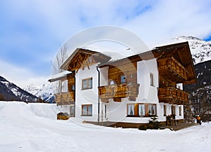 Hotel at mountains - ski resort Solden Austria