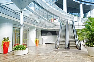 Hotel  office  modern commercial building   elevator