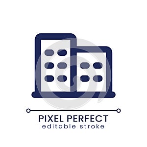 Hotel pixel perfect linear ui icon