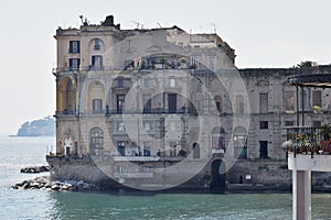 Hotel in Posillipo and Gulf of Naples, Italy.