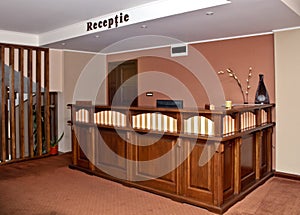 Hotel reception desk