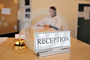 Hotel reception desk