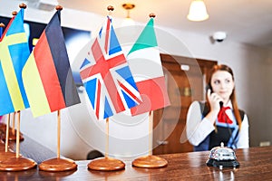 Hotel reception frontdesk workers