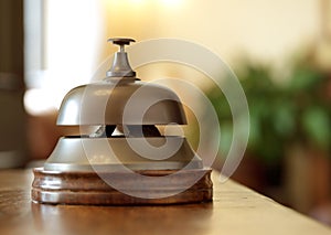 Hotel reception service bell