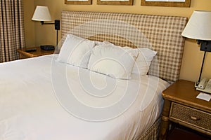 Hotel Resort Bed And White Linen photo