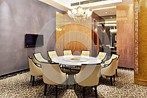 Hotel restaurant dining room