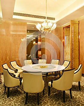 Hotel restaurant dining room