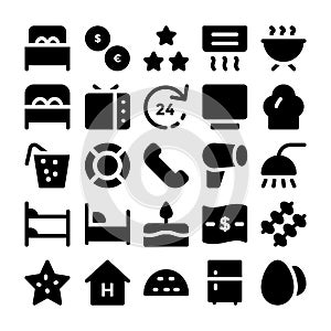 Hotel & Restaurant Vector Icons 13