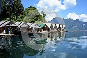 Hotel on river in Thailand
