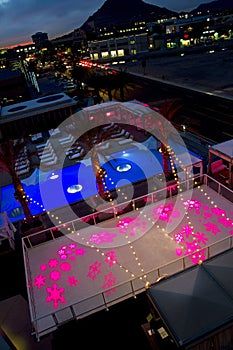 Hotel Roof Top with Wading Pool and Skating Rink