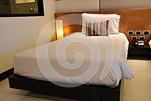 Hotel room or bedroom Interior. hotel concept