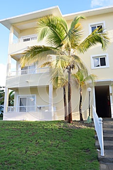 Hotel room block in caribbean