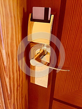 Hotel room door lock