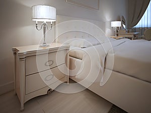 Hotel room in neoclassic style photo
