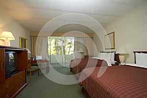 Hotel room with office