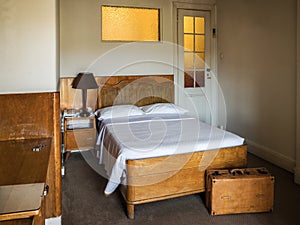 Hotel room vintage european style. photo