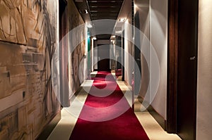 Hotel`s corridor