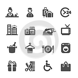 Hotel service icon set 9, vector eps10