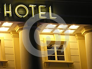 Hotel sign