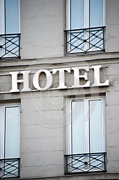 Hotel sign