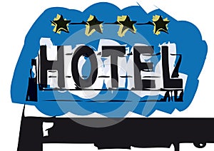 Hotel sign (vector)