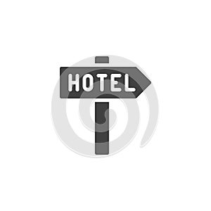 Hotel sign vector icon