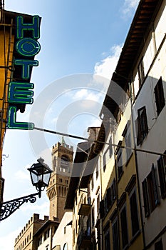 Hotel Street Scene in Florence