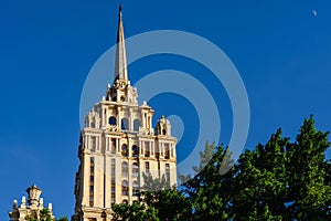 Hotel Ukraina one of the `Seven Sisters` in Moscow photo