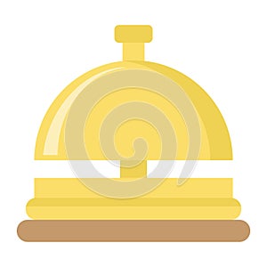 Hotell bell flat icon, Travel and tourism