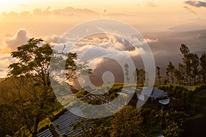 Hotels on Kintamani with Mount Abang and Agung