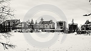 Hotels in Strbske pleso, High Tatras, Slovak republic, colorless