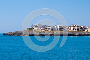 Hotels and villas on Sa Coma cape, Majorca island photo