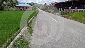 hotmix asphalt village road in the village