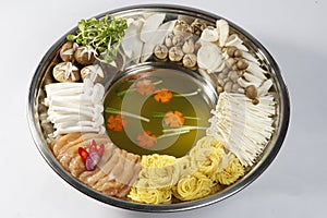 Hotpot with sea foods and vegatable