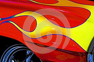 Hotrod with Flames