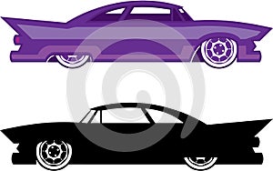 Hotrod vector simplistic