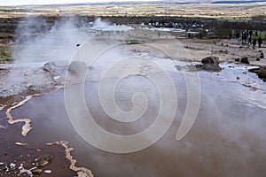 Hotsprings in the Geysir geothermal area, Iceland